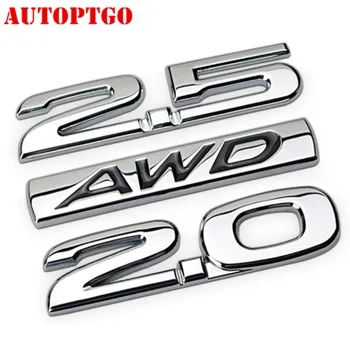 Avtomobilska Vrata, Zadaj Rep Trunk 3D AWD 2.0 2.5 Značko Logo Grb Nalepko Nalepko Za Mazda CX-4 CX-5 CX-7 CX-9 Za Jeep, Bmw, Audi, Honda