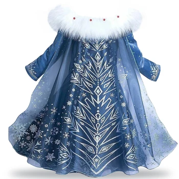 Božič Dekle Obleko Otroci Obleke Za Dekleta Cosplay Kostum Za Dekleta Princess Poroka Oblačenja Otrok Oblačila Snow Queen Obleko