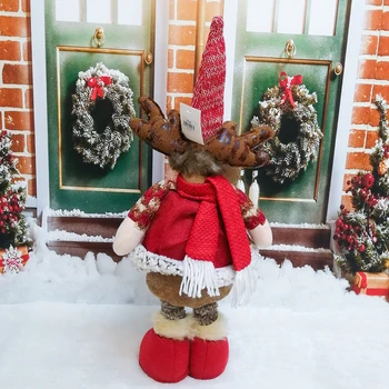 Božič Okraski Stranka Lutke z Teleskopske Noge Doma Hotel Okraski Novo Leto, Darila Santa Claus Lutke Santa/Snowm