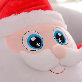 Božični Okraski, Animirani Glasbeni Santa Claus Elk Figur LED Žareče Mehki Pliš Plišaste Lutka Petje Doma Ornament M09