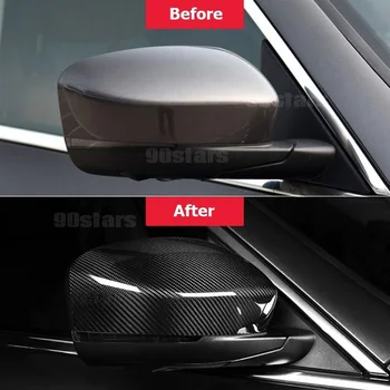 Celotno Pravi Ogljikovih Vlaken Avto Strani Ogledalo Kritje za Maserati Levante 2016-2020 Sonce zaščitni Pokrov za Avto Rearview Mirror