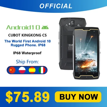 Cubot KingKong CS Android 10 IP68 Vodotesen Pametni 5 Palčni 4400mAh Obraz ID Dual SIM Telefon Krepak Telefon King Kong CS