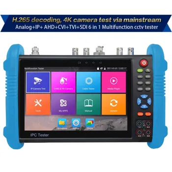 DHL Brezplačno 9800 Plus 7inch IP Kamero Tester H. 265 4K 8MP TVI CVI AHD SDI CVBS IPC CCTV Monitor s kablom sledilnega/TDR/Multimeter