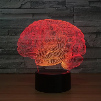 Eksplozije modele možganov obliko 3DLED pisane noč svetlobe kreativna darila, elektronske izdelke USB suha baterija z dvojno rabo