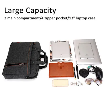 Elisona Laptop Torba torba, Pokrov Torbici Rami Rokav za Apple Macbook Air Samsung 12 13 14 15 15.6 17-palčni Prenosnik