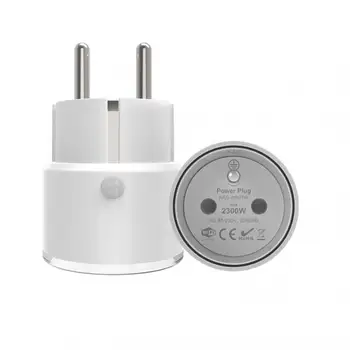 Ena Tipka ZA vklop/IZKLOP FR Smart Plug WiFi Daljinsko upravljanje Priključite Brezžični FR Plug Socket Adapter Delo Z Alexa Google Začetni Čas