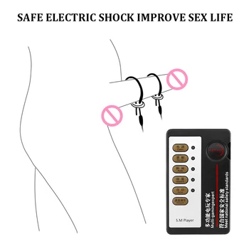 EXVOID Električne Spodbujanje Električnega Udara Opremo Petelin Obroč za Penis Prstan Zamudo Izliv Spolnih Igrač za Moške Erekcije Sex Shop
