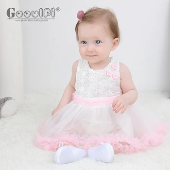 Gooulfi Baby Dekle Romper Obleko 3-6 Mesecev brez Rokavov Novorojenčka Romper Baby Girl O-vratu Bombaž Srčkan Jumpsuit Baby Dekle Poletje
