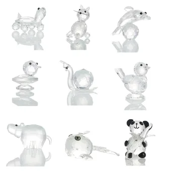 H&D Steklo, Kristal, Mini Figurice Tabela Okraski Obrti Art&Zbirka Spominkov Doma Dekoracijo 10 Vrst