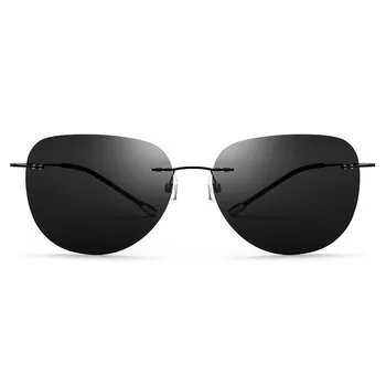 HDCRAFTER 9 g Ultralahkih Rimless sončna Očala iz Titana Moške blagovne Znamke Oblikovalec brez okvirjev Polarizirana sončna Očala Ženske Brezvijačno Očala