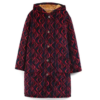 Hooded Ženske Kimono Plašč Pozimi Zgostitev Sleepwear More Plus Velikost 3XL kopalni plašč Nightgown Homewear Priložnostne Domov Oblačila