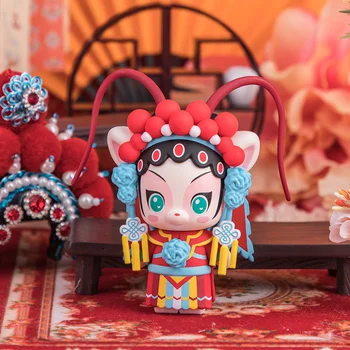 Kawaii igrača verodostojno jelena mandljev Peking Opera Vrt serijo trend otrok lutka Božično darilo dekoracijo Slepi Naključno polje