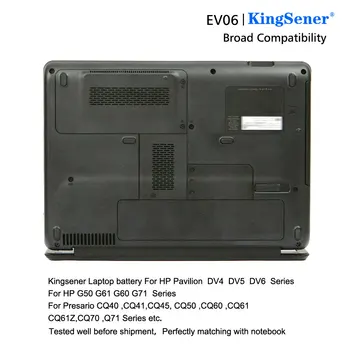 Kingsener Novo EV06 Laptop Baterija Za HP 484170-001 484170-002 484171-001 485041-001 HSTNN-XB79 HSTNN-IB72 HSTNN-DB72 HSTNN-LB73