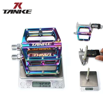 Kolesarska pedala TANKE TP-20 ultralahkih aluminij zlitine pisane votlih anti-skid nosijo gorsko kolo pribor MTB stopala pedala