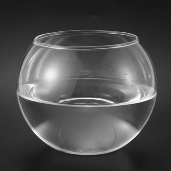 Krog Področju Vaza v Prozorno Steklo Fish Tank