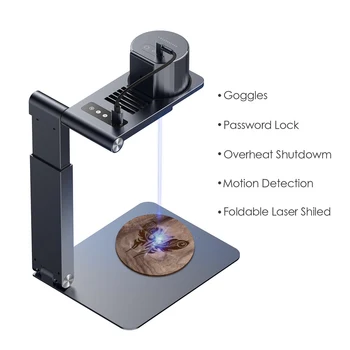 Laserpecker Pro Laser Graverja 3D Tiskalnik, Prenosni Mini Lasersko Graviranje Stroj Namizje Etcher Rezalnik Graverja s Stojalom