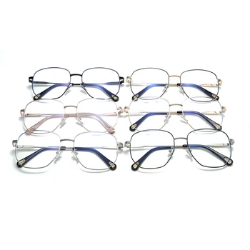 Lepe Modre Svetlobe Očala Clear Leče Očala Zlata Črni Kvadrat Očala Okvir Ženske Moški Računalniške Očala, Lahko Spremenite Objektiv