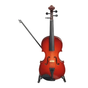 Lesene Violino Figurice Majhne, Edinstvene Mizo Za Dnevno Sobo Dekoracijo Obrti Violino Dekoracijo