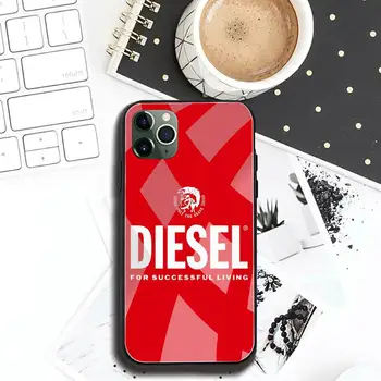 Luksuzne blagovne znamke DIESEL Telefon Primeru Kaljeno Steklo Za iPhone 11 XR Pro XS MAX 8 X 7 6S 6 Plus SE 2020 primeru