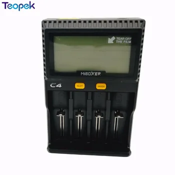 Miboxer C4 LCD Polnilec za Li-ion/IMR/INR/PIS/LiFePO4 18650 14500 26650 AAA ZA 3,7 1,2 V 1,5 V Baterije PK VC4