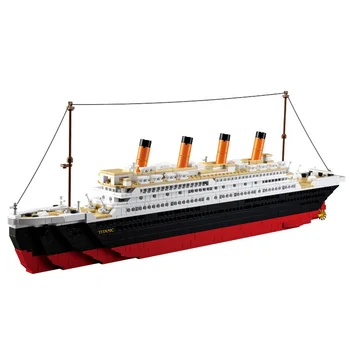 Model Gradnjo Kompleti Mesto Rms Titanic Ladje 3d Blokira Izobraževalni Model Stavbe Hobiji Igrače Za Otroke Združljiv Z