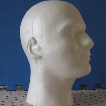 Moški Lasuljo Zaslon cosmetology Manekenka Glavo Stojala Model Bele Pene