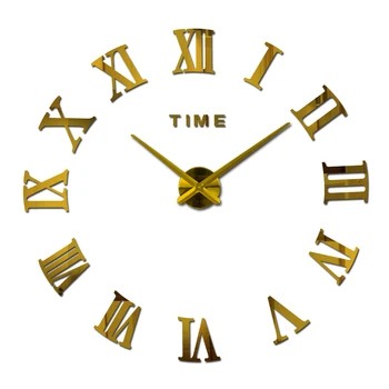 Novo prispeli pravi dom okraski quartz moderne stenske ure ure watch horloge 3d diy akril ogledalo stenske nalepke