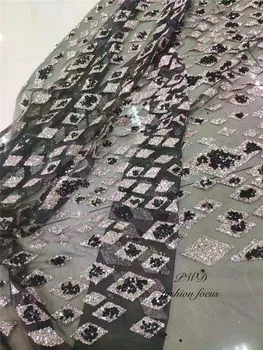 Onsale sparkly sarees poroko bleščice afriške poročno obleko tkanine, čipke kabel vezalke za nigerijski stranka