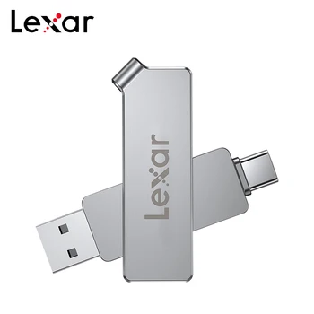 Original Lexar USB 3.1 Tip C Dual Pendrive 128GB 256GB 64GB 32GB Kovina Tip Pogon usb D30c Za Laptop/Telefon/PC