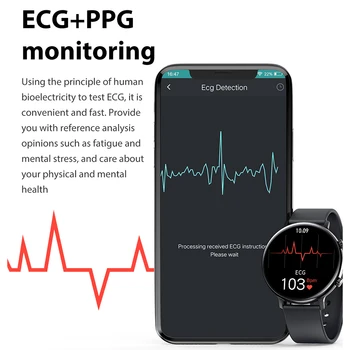 Pametno gledati 2020 nov Android telefon Bluetooth gledajo ženske, športne aktivnosti monitor EKG utrip srca človeka fitnes zapestnica obrabe