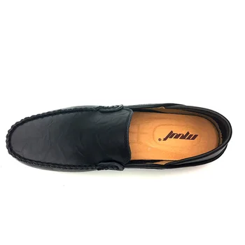Plus velikost pravega usnja moške priložnostne čevlji zdrsne na spomladanskem in jesenskem mehko loafers čevlji moški moccasins čevlji za moške stanovanj čevlji
