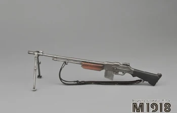 Po drugi svetovni VOJNI ameriške Vojske M1918 BAR Browning 1/6 Avtomatsko Puško, Pištolo Model 21 cm Zbirk Vojak Slika Opremo