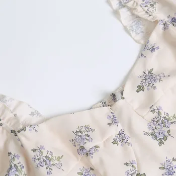Poletje ženska majica priložnostne cvet tiskanja ogrlicom dekorativni slim majica