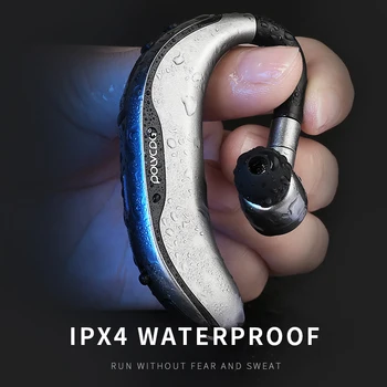 POLVCDG F600 V uho Bluetooth Slušalke Voznik Hook Design Prostoročne Stereo z Mikrofonom Brezžične Slušalke Čepkov za Samsung