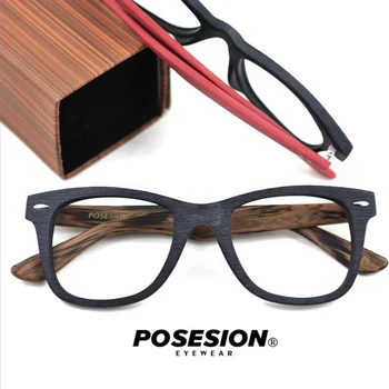 POSESION Očala Okvir Očal je Moški Ženske Recept Retro Acetat Računalnik Optični Kratkovidnost Očala Spektakel Okvir Oculos de