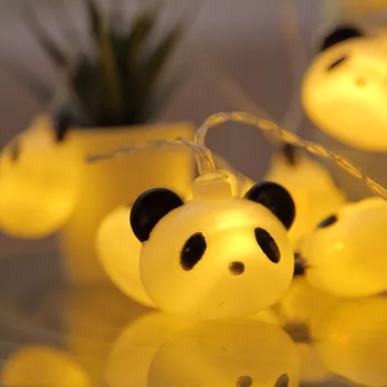 Pravljice Kitajskih Maskota Zaklad Panda Baterijo, USB Niz Luči 6m LED Dekor Za Božič Garland Na Oknu luci led market božič