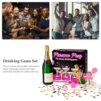 Priljubljeno Pivo Igra Igrače Govorimo Mize Prosecco Pong Prvotno Pitne Igri Zabavno Alternativo Pivo Pong Igrača za Družino Stranka