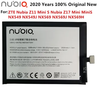 Prvotne Novo 3.85 V 3000mAh Li3929T44P6h796137 za ZTE Nubia Z11 MiniS NX549J Baterije