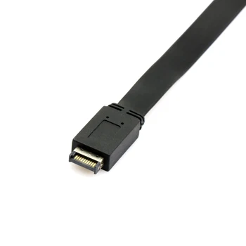 Računalniški Kabel USB C Jack 0,3 m 0,5 m USB3.1 Sprednja Plošča Priključek Tip-E Moški na USB-C Tip-C Ženski Podaljšanje Žice Kabel Adapter