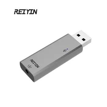 Reiyin 192khz 24-bitno Zvočno kartico, Prenosni DAC Dodaj Optični vmesnik za PC PS4 Igra Naprave