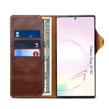 Resnično pravo Usnje 360 Varstvo Hoesje za Samsung Note 20 Ultra Flip Primeru Mehko Nazaj Lupini za Samsung Galaxy Note 20 Kritje