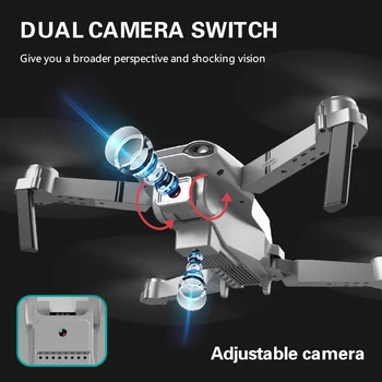 S602 Brnenje Z Duanl Camera 4K HD WIFI FPV Strokovno Quadcopter Širokim Kotom Fotoaparata Zložljive RC Quadcopter GPS Dron VS F3 Pro