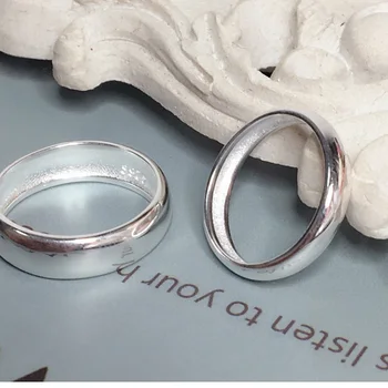 S925 srebrni prstan Preprosta osebnost Lepo Sladko Poročni prstani slog visoke kakovosti temperament Nemoteno Nekaj obroč visoke kakovosti