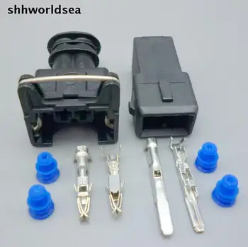 Shhworldsea 5sets EV1 Goriva Napajanje Plug šoba Avtomobilov Nepremočljiva 2 Pin način Električna Žica, Priključek Priključite auto Priključki