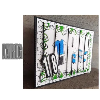 Srečanje nizozemski JARIG Pismo Rezanje Kovin Matrice Matrice za DIY Scrapbooking Foto Album Dekorativni Okrasni DIY Papir, Kartice Nova