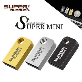 Superduoduo USB flash Disk 128GB 32GB 64GB 8GB 16GB Kovinski Pen Drive Pendrive 128 64 32 16 8 GB Pomnilnik USB Cle USB ključ