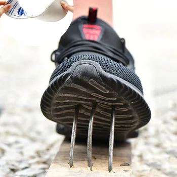 Superge za Moške, ki Delajo Varnostne Čevlje, Anti-razbija Delo Škornji Moški Jekla Toe Čevlji Dihanje Delo Čevlji Udobje Industrijske Čevlji