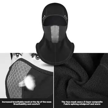 Toplotne Pozimi Masko Toplo Runo Smučarskih Pokrivala Šport Usposabljanje Pol Masko Vratu Toplejše Snowboard Masko Kolesarjenje MTB Kolo Klobuk