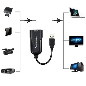 USB3.0 do HDMl video capture card USB zajem kartico Plug and play UVC delovanje Visoke hitrosti Pendrive velikost