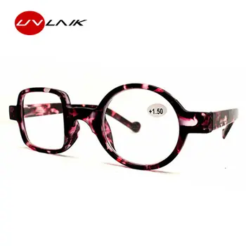 UVLAIK Design Kvadratni Krog Očala Moški Ženske Optičnih Očal Okvir Obravnavi Očala +1.0 +1.5 +2.0 +2.5 +3.0 +3.5
